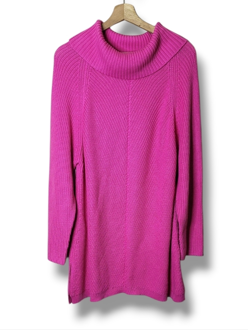 Soft Surroundings Pink Cowl Neck Tunic Sweater Size 1X